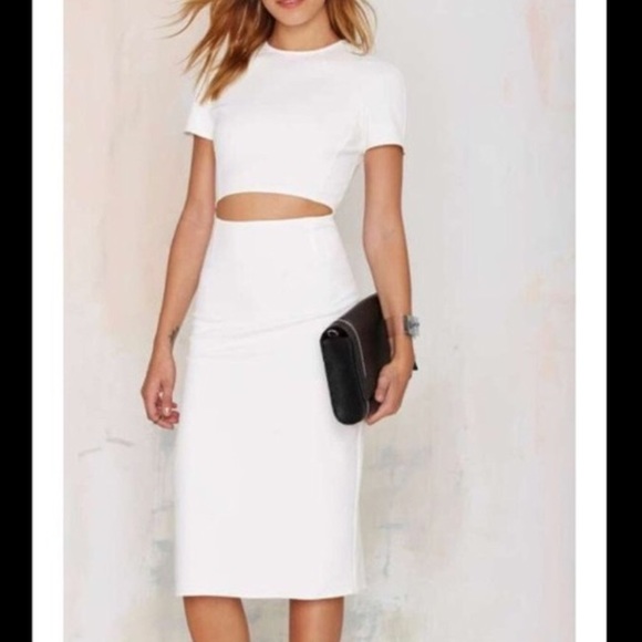 Nasty Gal Dresses & Skirts - Cut out midi dress by Nasty Gal